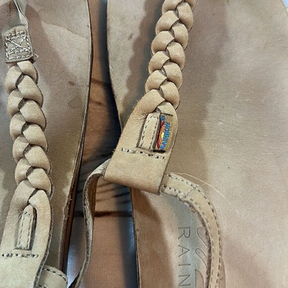 Rainbow Sandals Braided T Strap Size XL - Picture 4 of 9